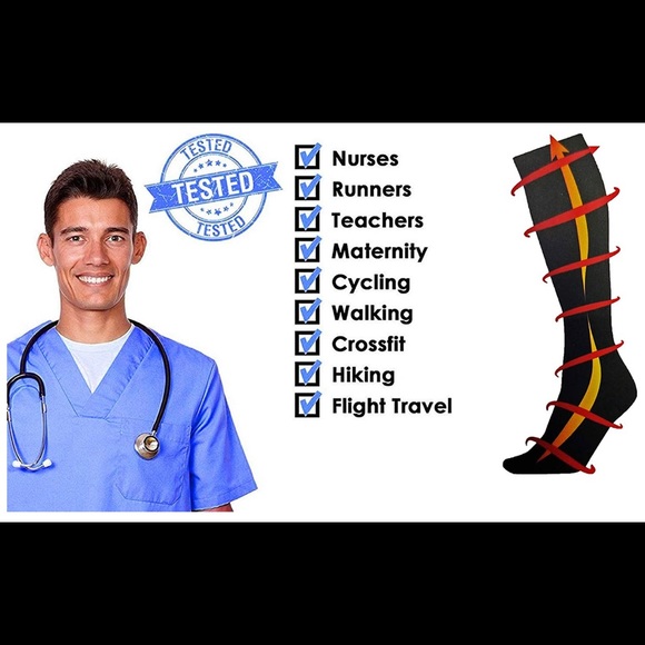 Blue Extreme Fit Compression Socks - Picture 6 of 7